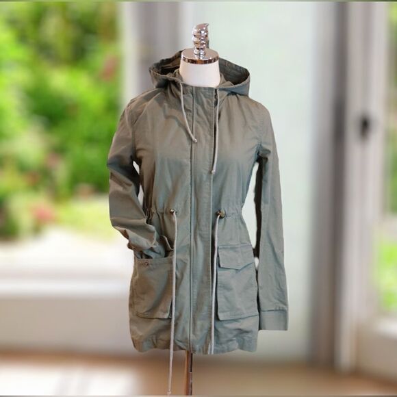 🔥 MARINE LAYER Hooded Utility Chore Jacket Parka Size XS - Picture 6 of 16